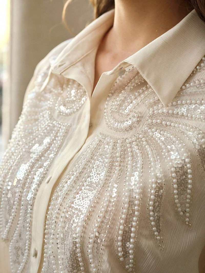Camisa con lentejuelas