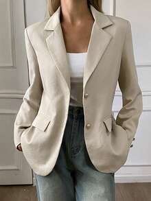 Chaqueta formal elegante solapa